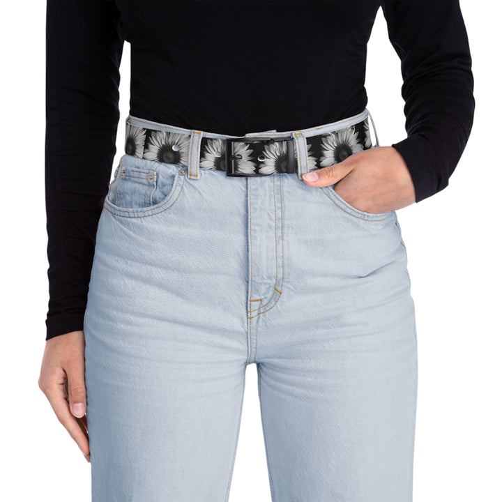 Black & White Sunflower Belt