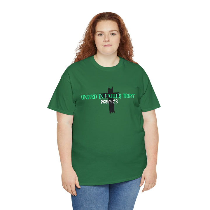 UNITED IN FAITH & TRUST-Unisex Heavy Cotton Tee