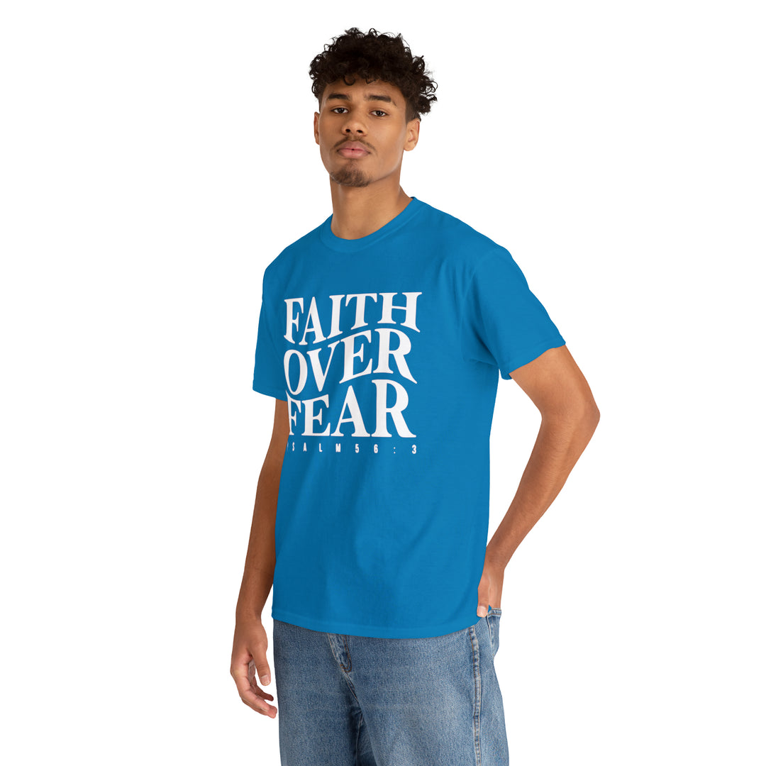 Faith Over Fear-Unisex Heavy Cotton Tee