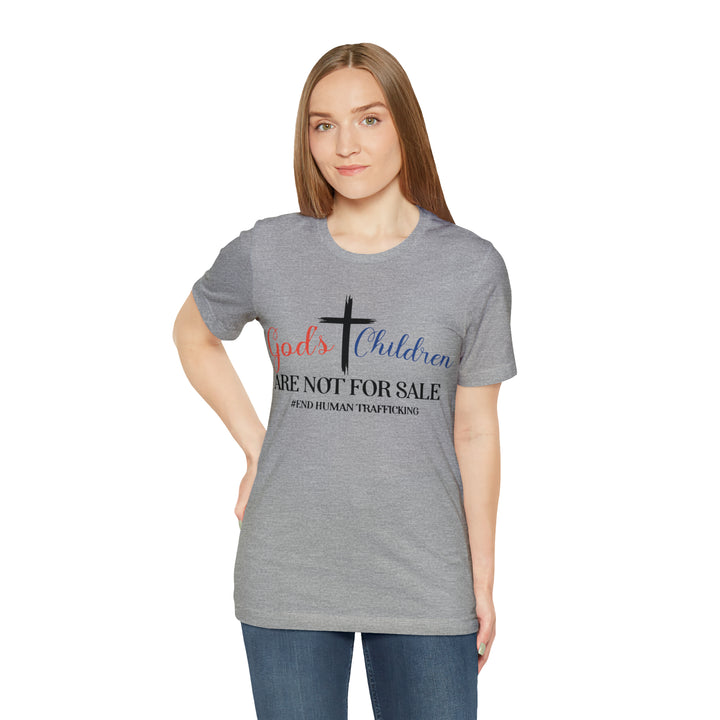 End Human trafficking-Unisex Jersey Short Sleeve Tee