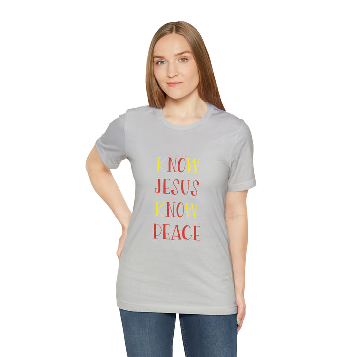 Know Jesus-Unisex Jersey Short Sleeve Tee