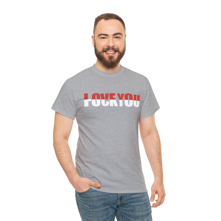 LOVE YOU-F YOU-Unisex Heavy Cotton Tee