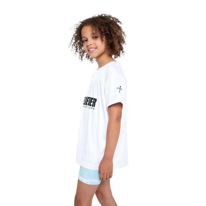 Believer walking by Faith=Kids Sports Jersey (AOP)