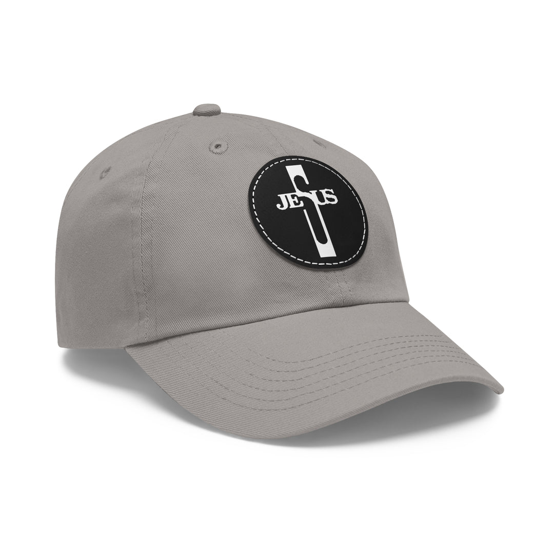 Jesus Hat with Leather Patch (Round)
