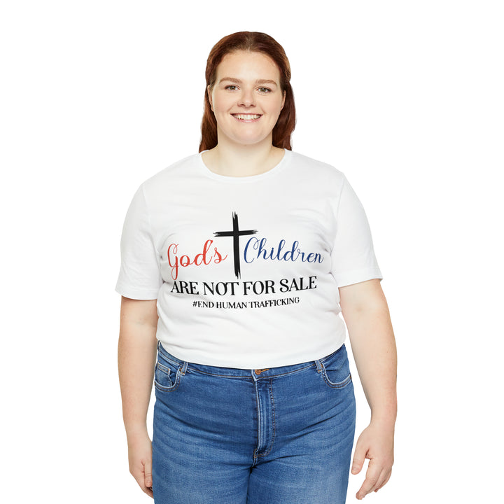 End Human trafficking-Unisex Jersey Short Sleeve Tee