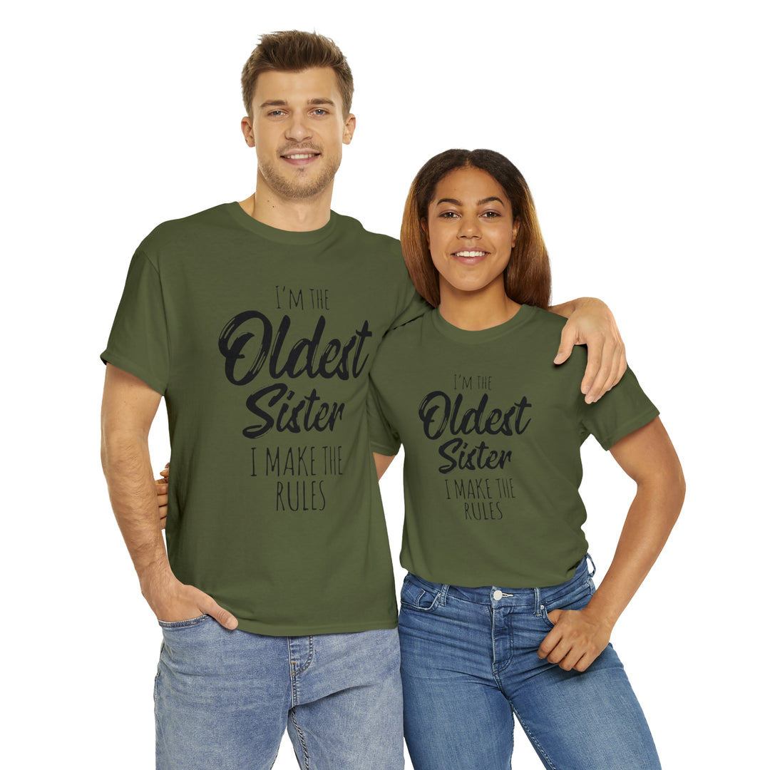 IM THE OLDEST=Unisex Heavy Cotton Tee