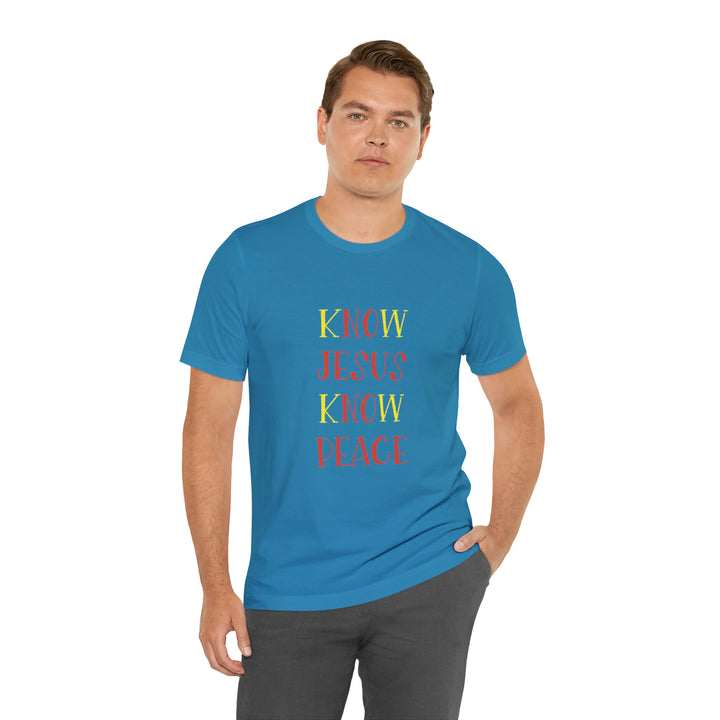 Know Jesus-Unisex Jersey Short Sleeve Tee