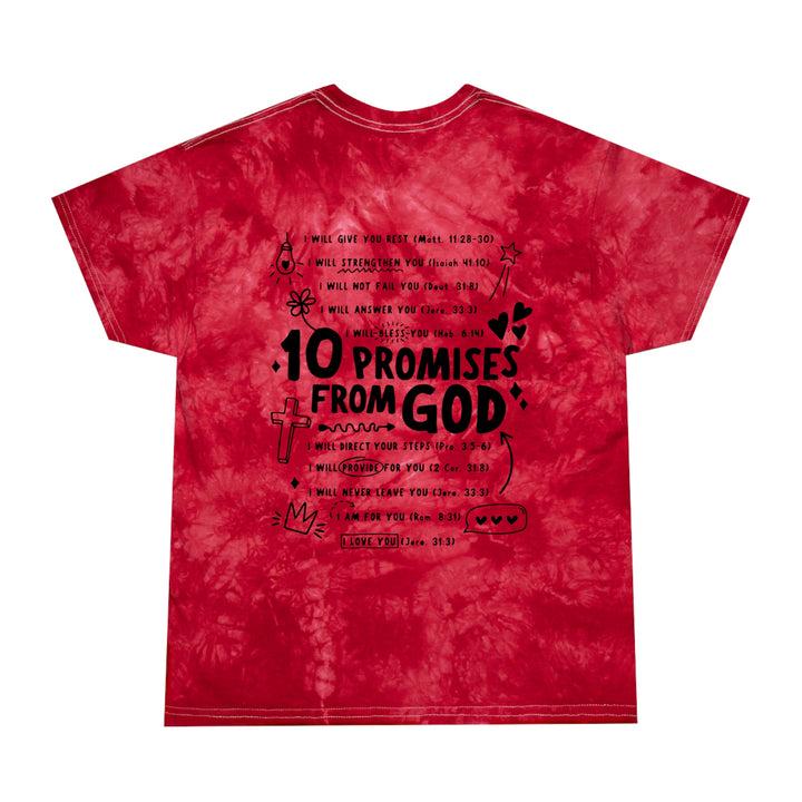 10 Promises of God=Tie-Dye Tee, Crystal