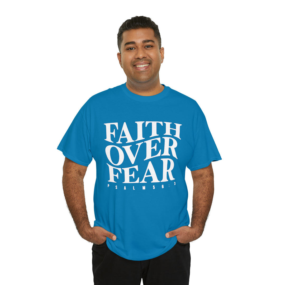 Faith Over Fear-Unisex Heavy Cotton Tee