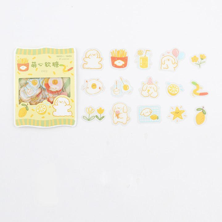 Transparent sticker package