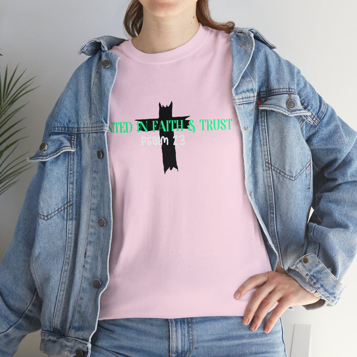 UNITED IN FAITH & TRUST-Unisex Heavy Cotton Tee