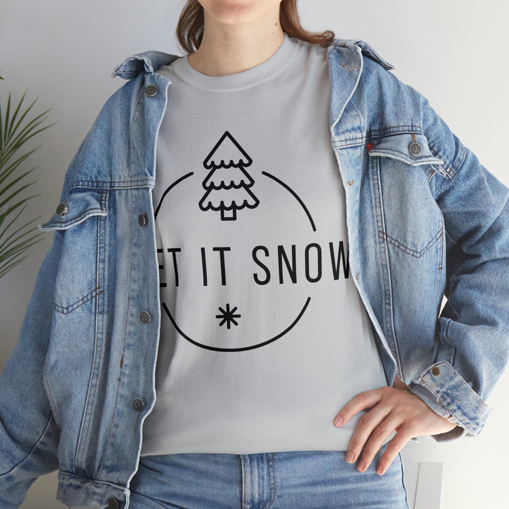 LET IT SNOW=Unisex Heavy Cotton Tee