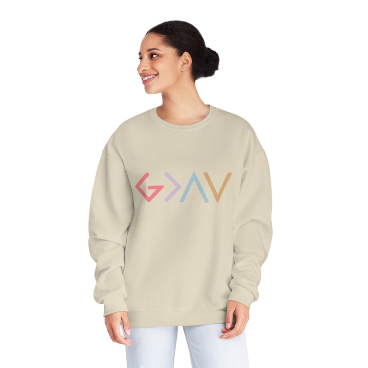 God is Greater Unisex NuBlend® Crewneck Sweatshirt