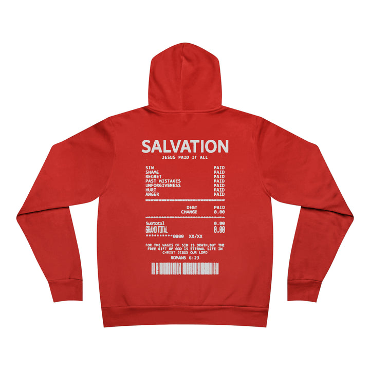 Jesus paid for it All=Unisex Sponge Fleece Pullover Hoodie