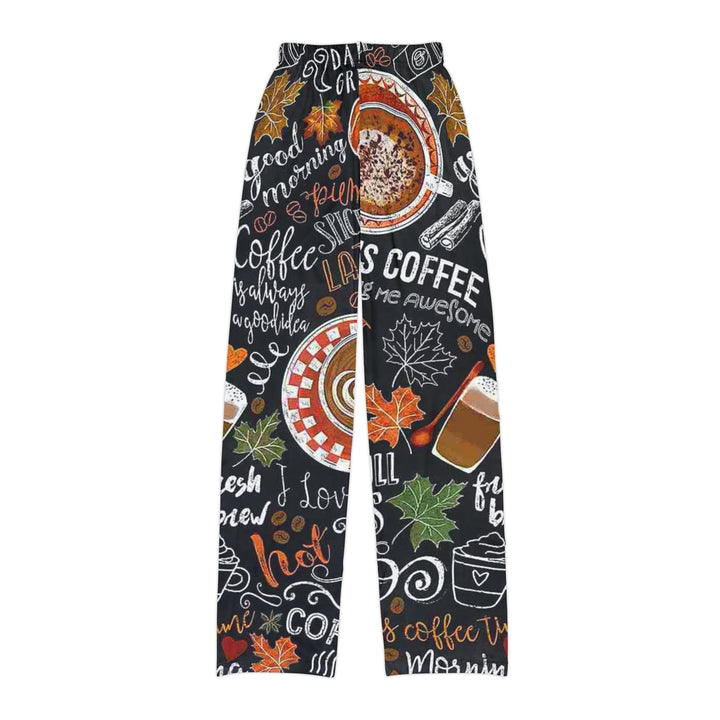 Pumpkin Spice Latte Kids Pajama Pants (AOP)