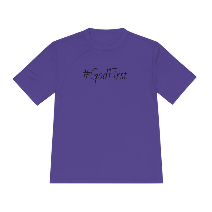 #GodFirst-Unisex Moisture Wicking Tee