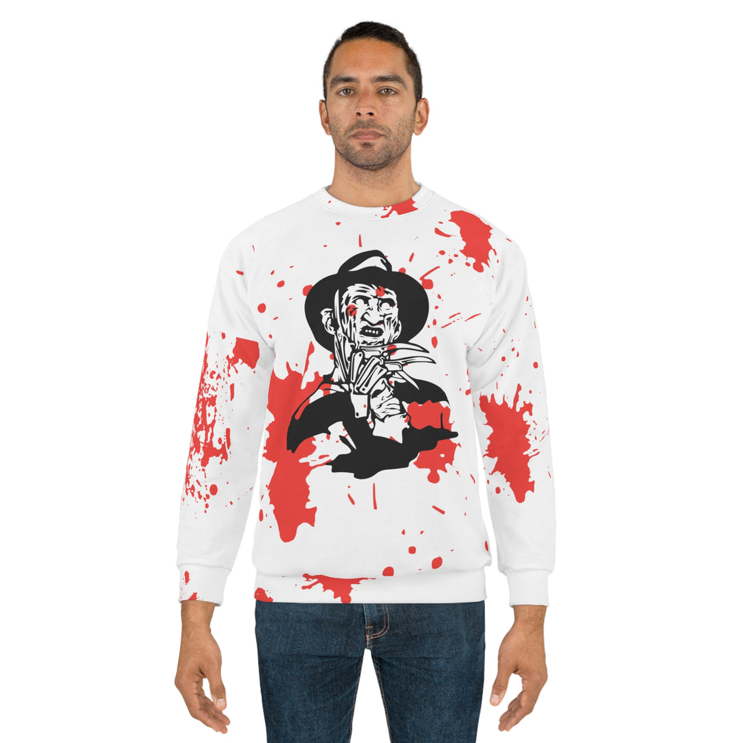 Freddy Halloween=Unisex Sweatshirt (AOP)