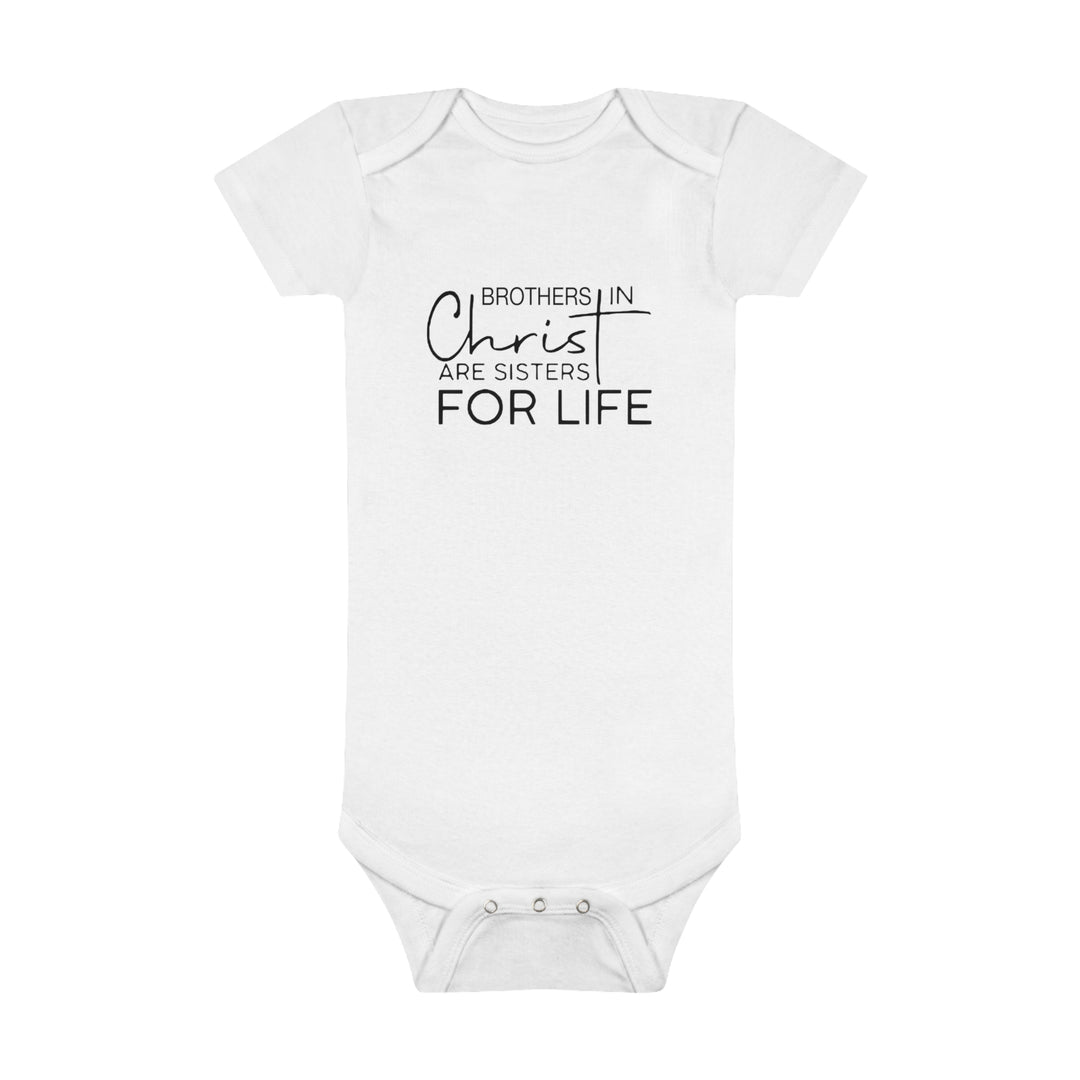 BROTHER IN CHRIST-Onesie® Organic Baby Bodysuit