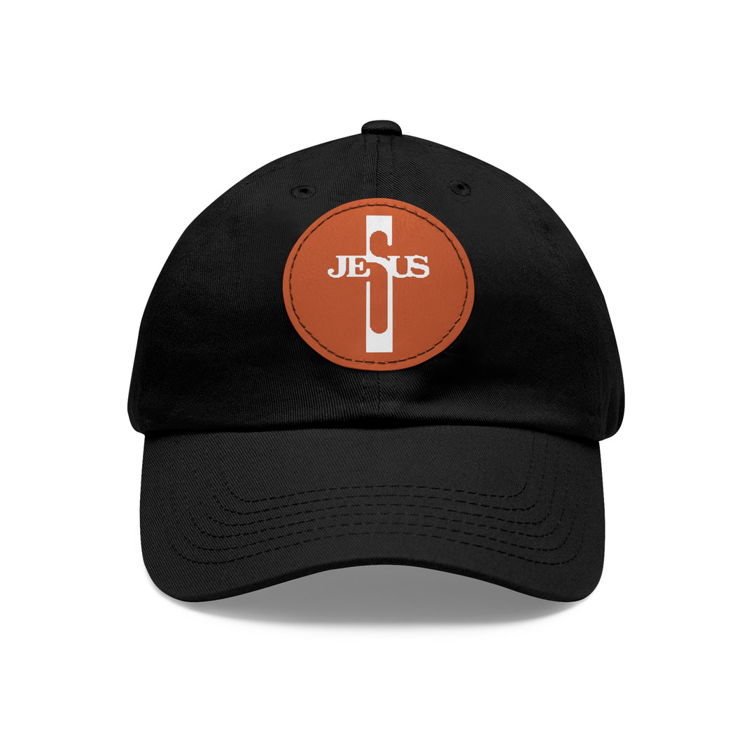 Jesus Hat with Leather Patch (Round)