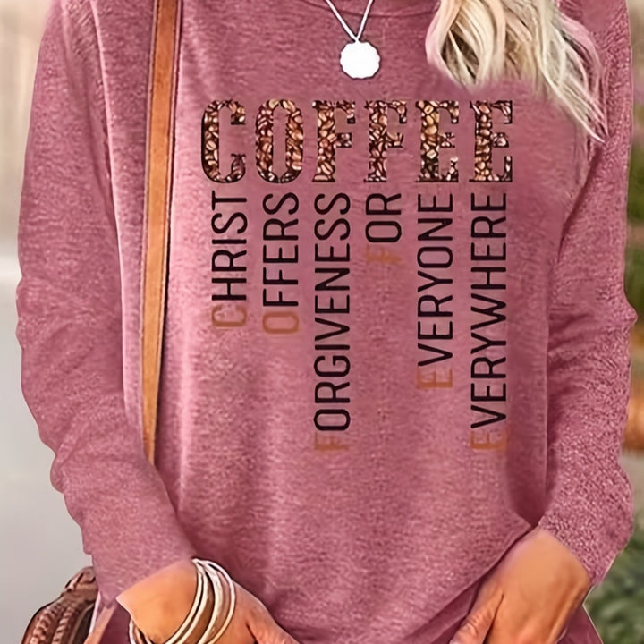 Round Neck Long Sleeve Casual Loose Top Bottoming Shirt