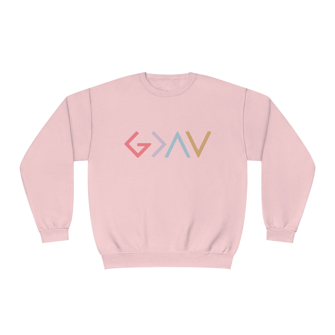 God is Greater Unisex NuBlend® Crewneck Sweatshirt