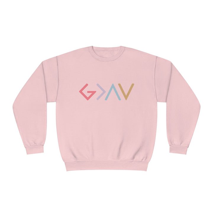 God is Greater Unisex NuBlend® Crewneck Sweatshirt