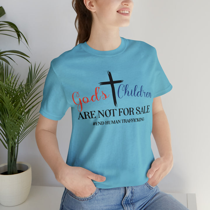 End Human trafficking-Unisex Jersey Short Sleeve Tee
