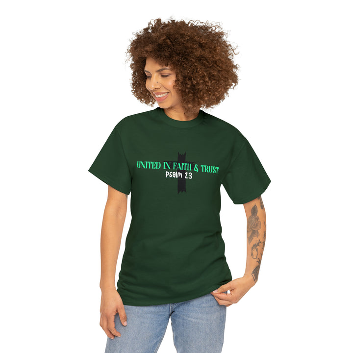 UNITED IN FAITH & TRUST-Unisex Heavy Cotton Tee