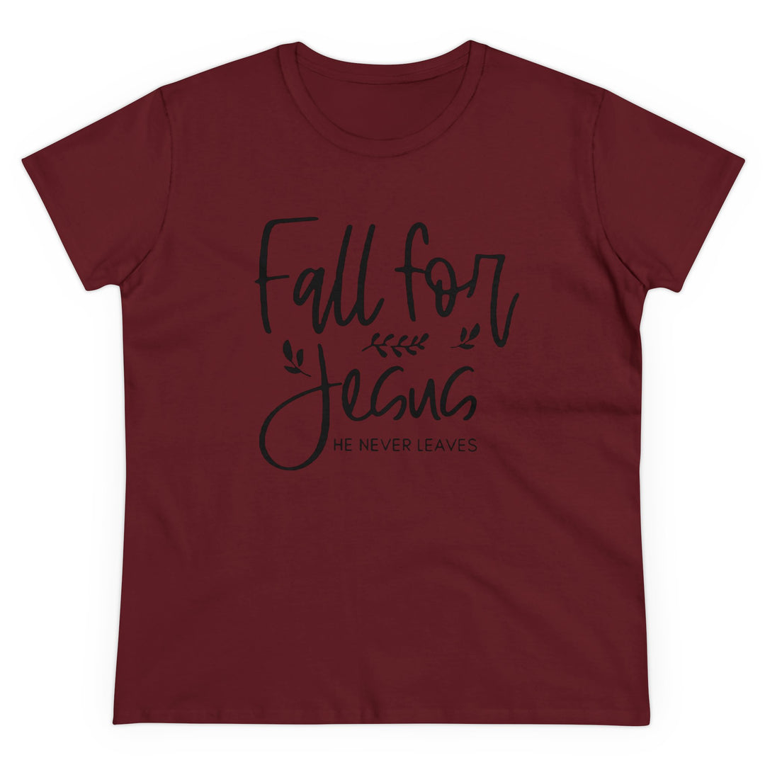 Fall For Jesus Women's Midweight Cotton Tee