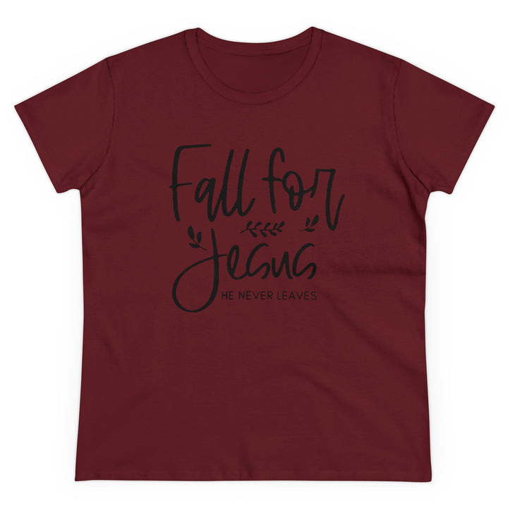 Fall For Jesus Women's Midweight Cotton Tee
