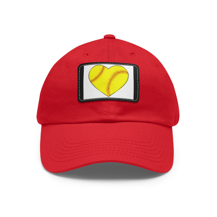 Dad Hat with Leather Patch (Rectangle)