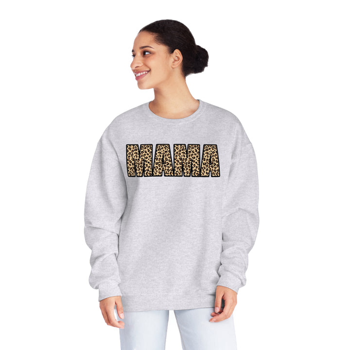 leopard MAMA Unisex NuBlend® Crewneck Sweatshirt