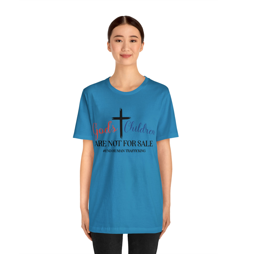 End Human trafficking-Unisex Jersey Short Sleeve Tee