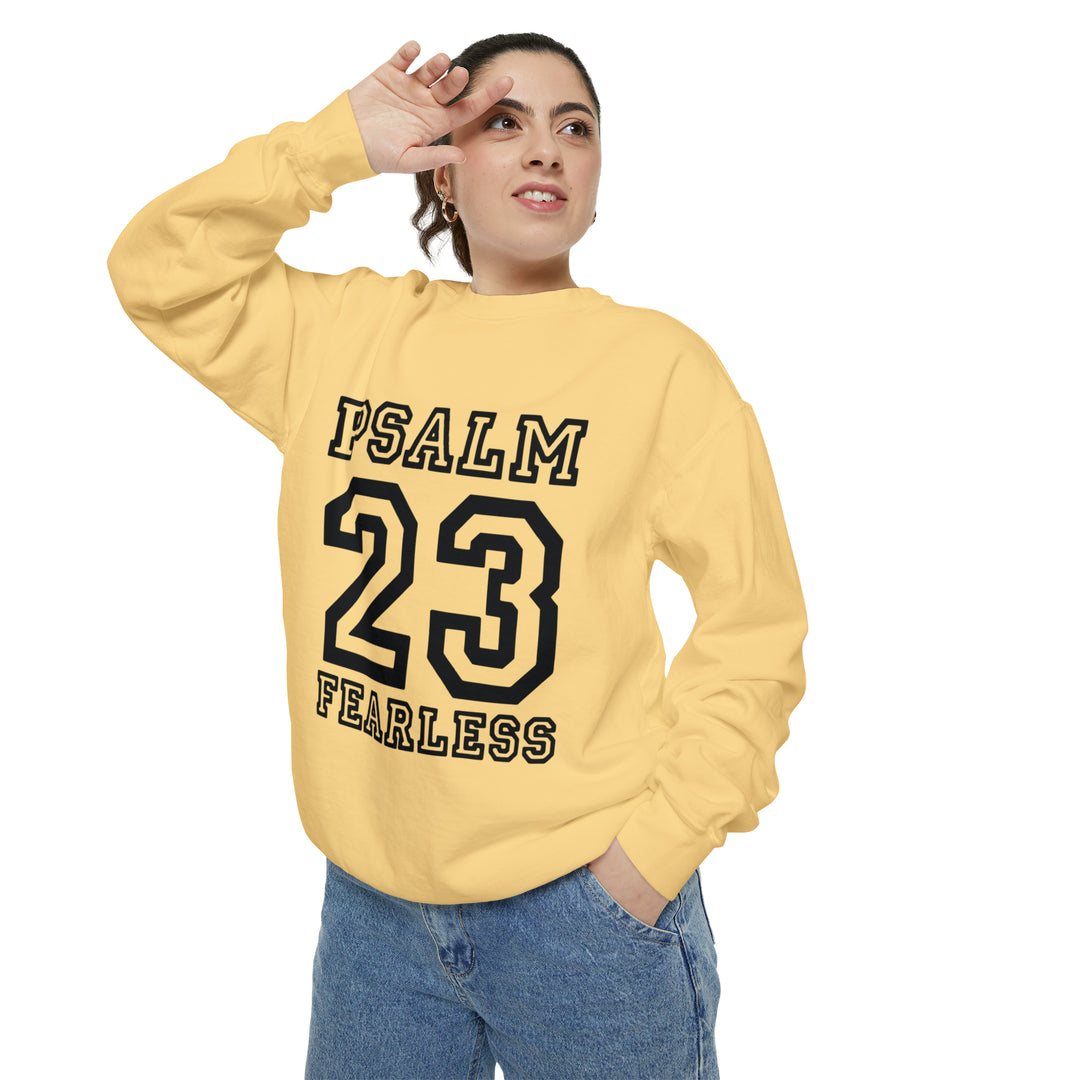 Psalm 23 Unisex Garment-Dyed Sweatshirt