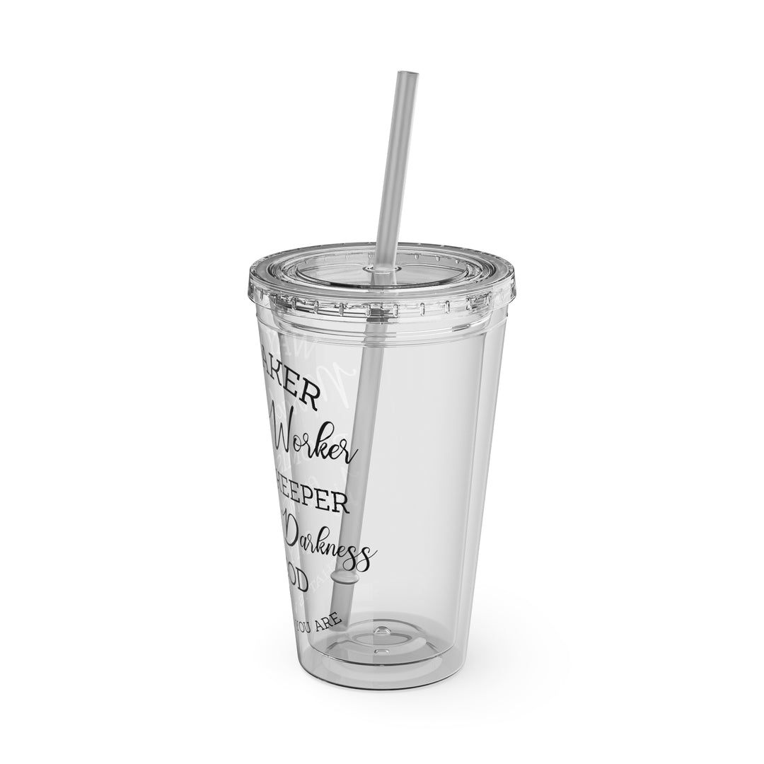 Way Maker=Sunsplash Tumbler with Straw, 16oz