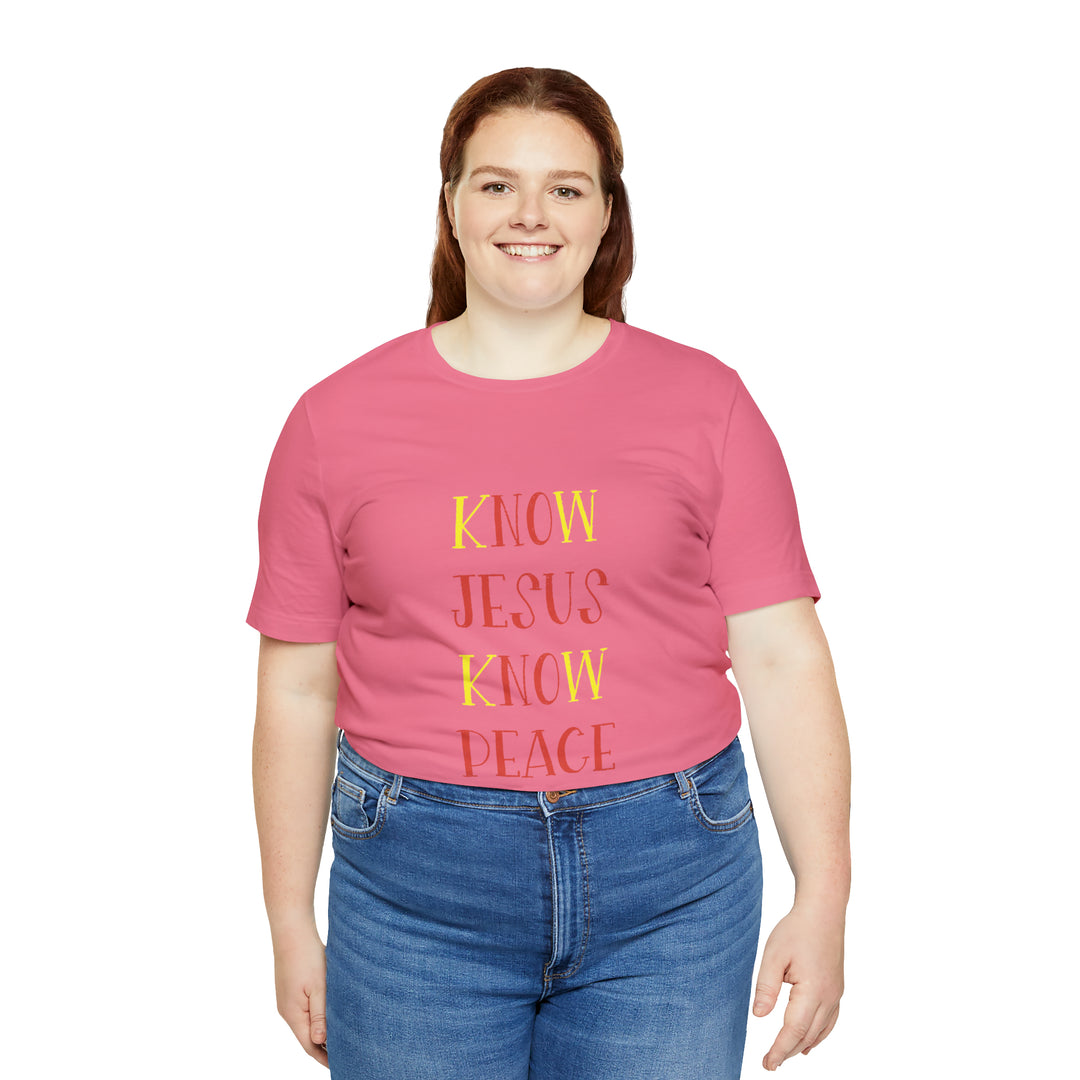 Know Jesus-Unisex Jersey Short Sleeve Tee