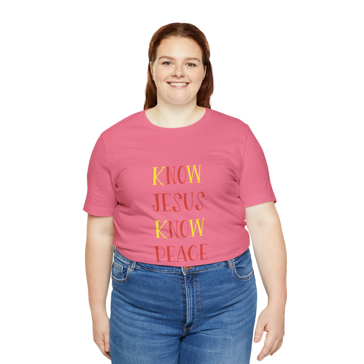 Know Jesus-Unisex Jersey Short Sleeve Tee