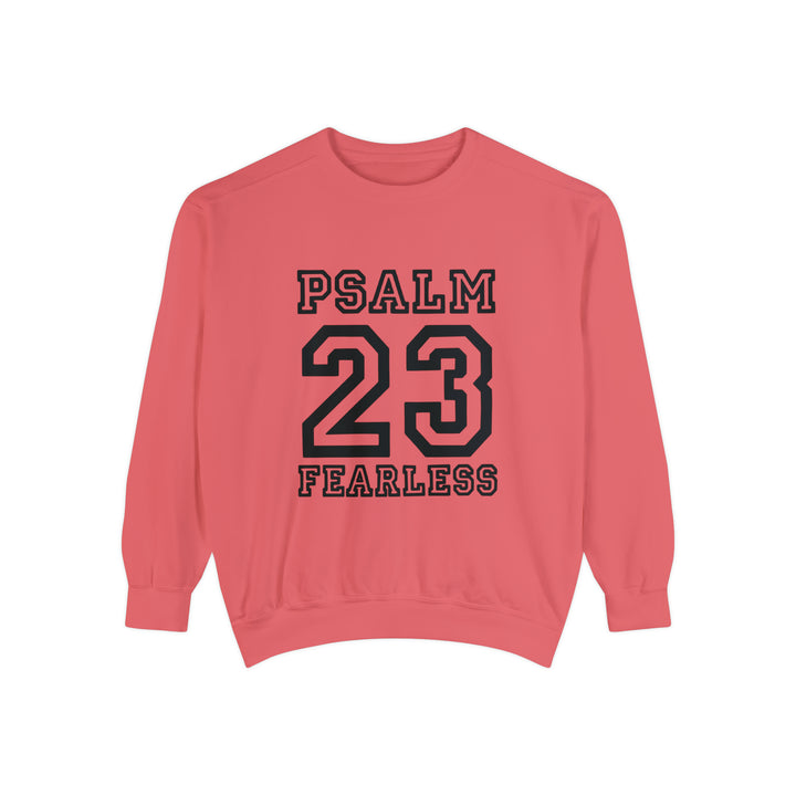 Psalm 23 Unisex Garment-Dyed Sweatshirt