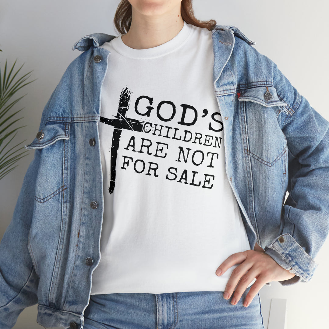 Gods children are not for sale-Unisex Heavy Cotton Tee
