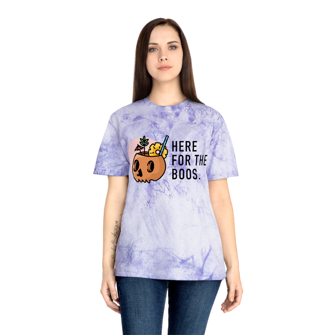 HERE FOR THE BOOS-Unisex Color Blast T-Shirt