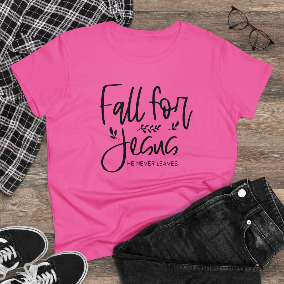 Fall For Jesus Women's Midweight Cotton Tee