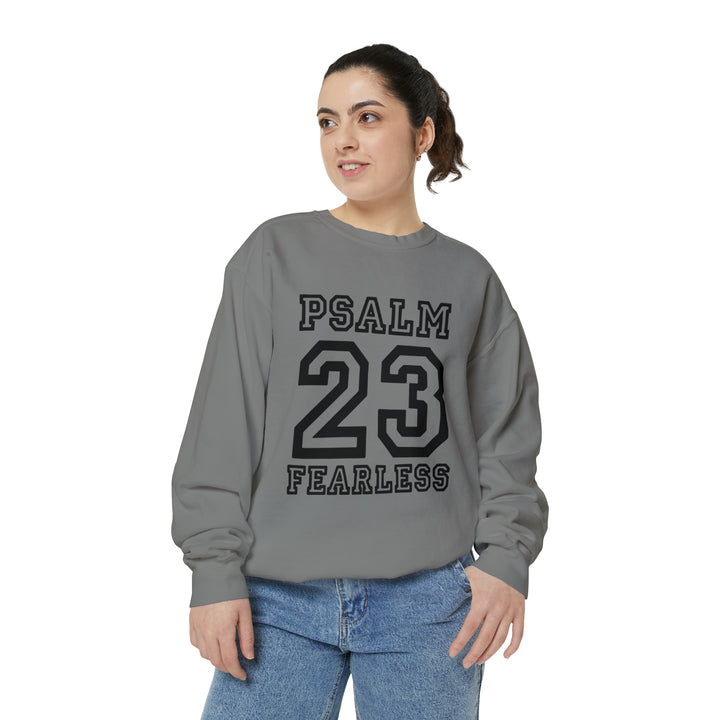 Psalm 23 Unisex Garment-Dyed Sweatshirt
