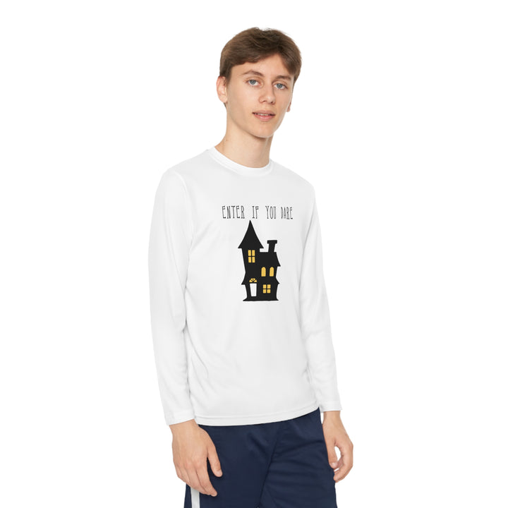 Enter if you dare-Youth Long Sleeve Competitor Tee