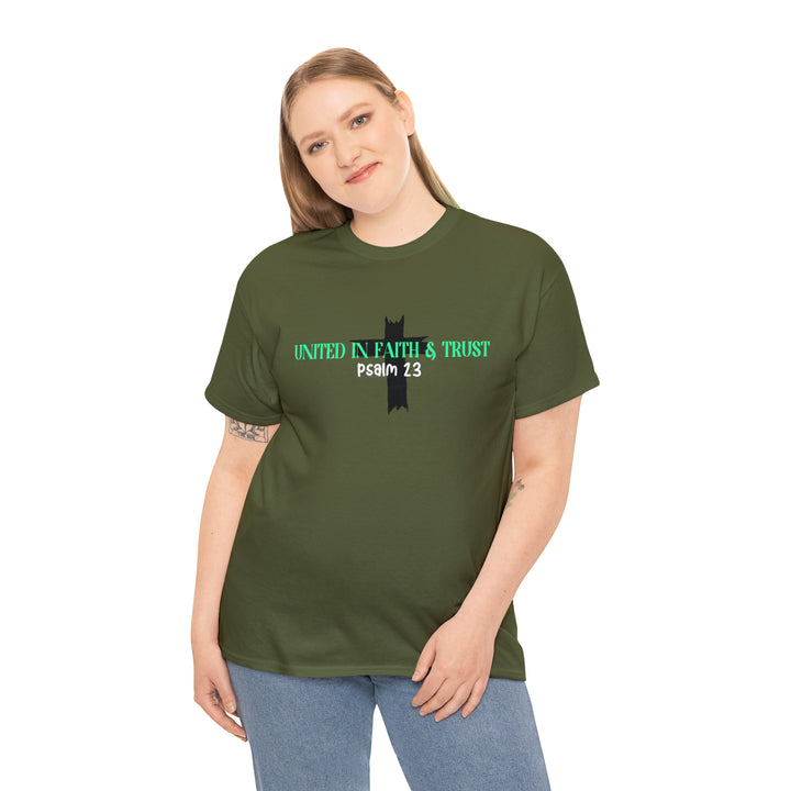 UNITED IN FAITH & TRUST-Unisex Heavy Cotton Tee