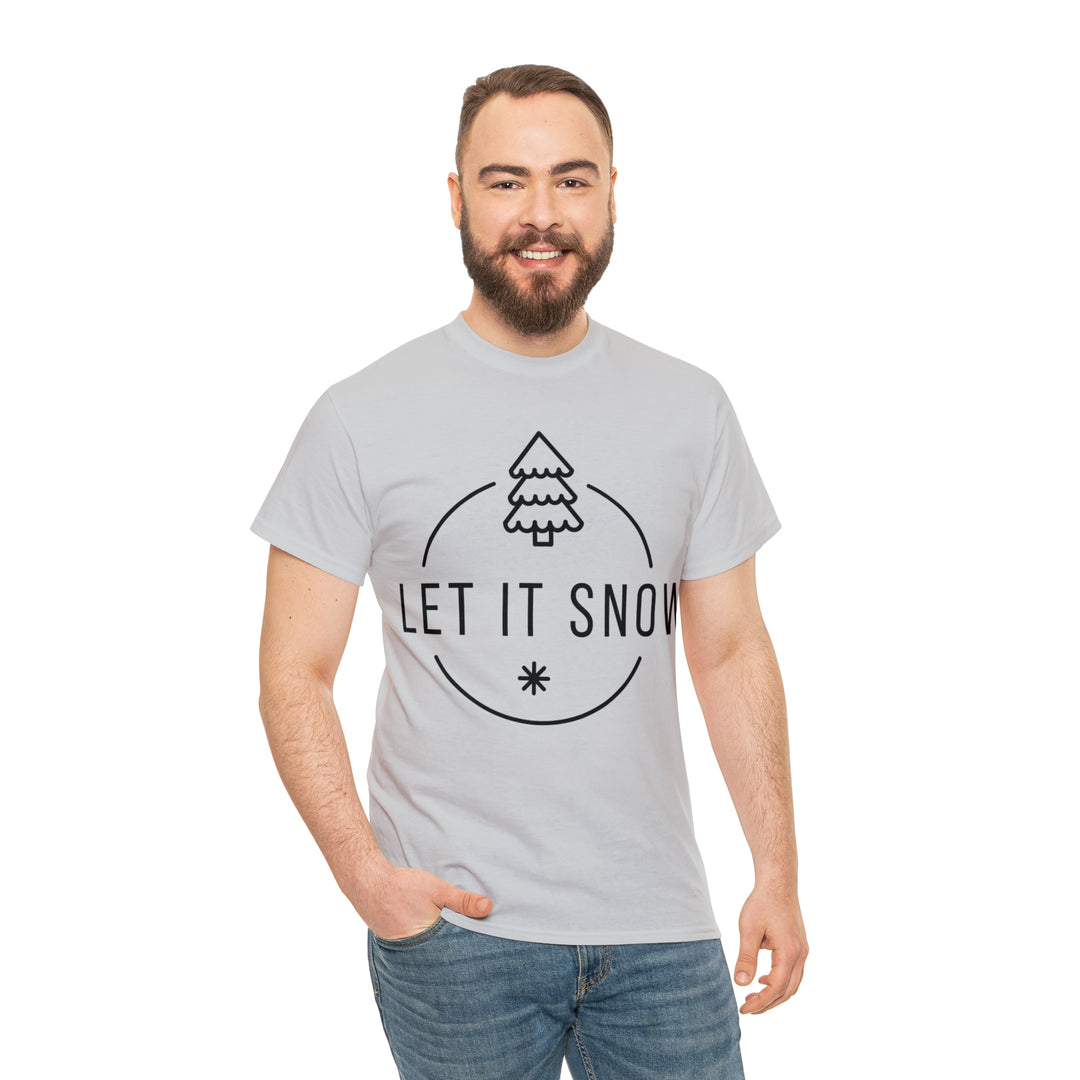LET IT SNOW=Unisex Heavy Cotton Tee