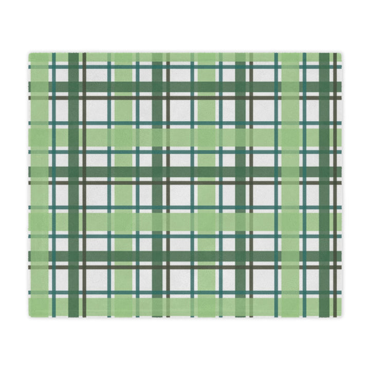 Green Plaid Minky Blanket