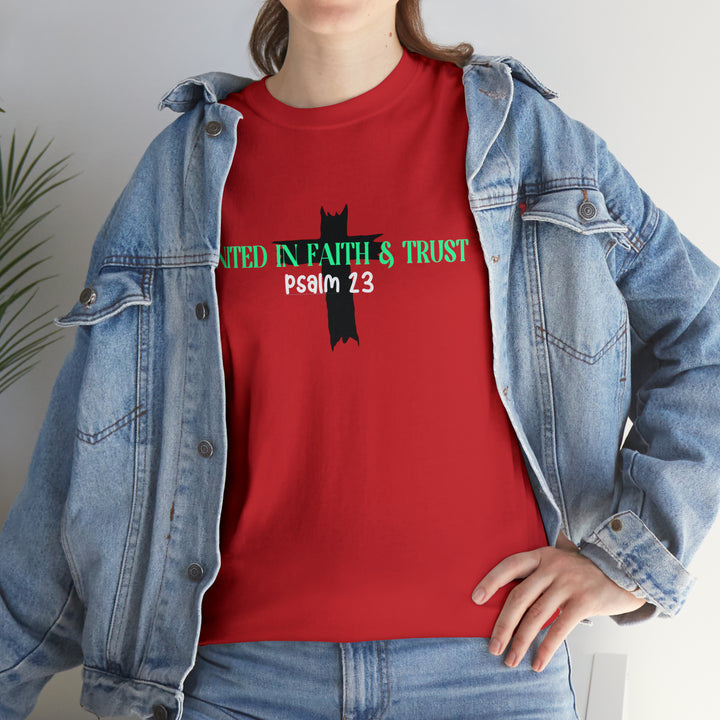 UNITED IN FAITH & TRUST-Unisex Heavy Cotton Tee
