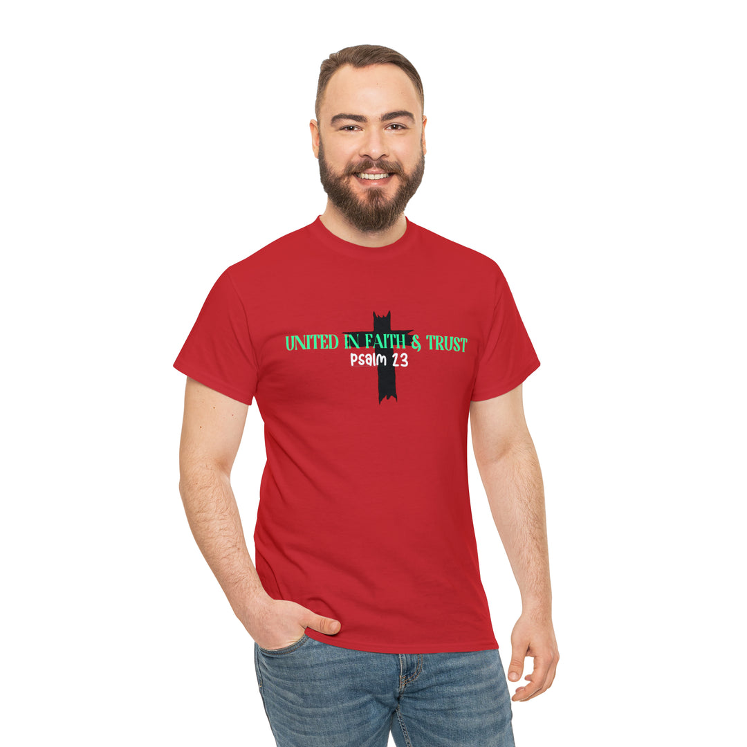 UNITED IN FAITH & TRUST-Unisex Heavy Cotton Tee