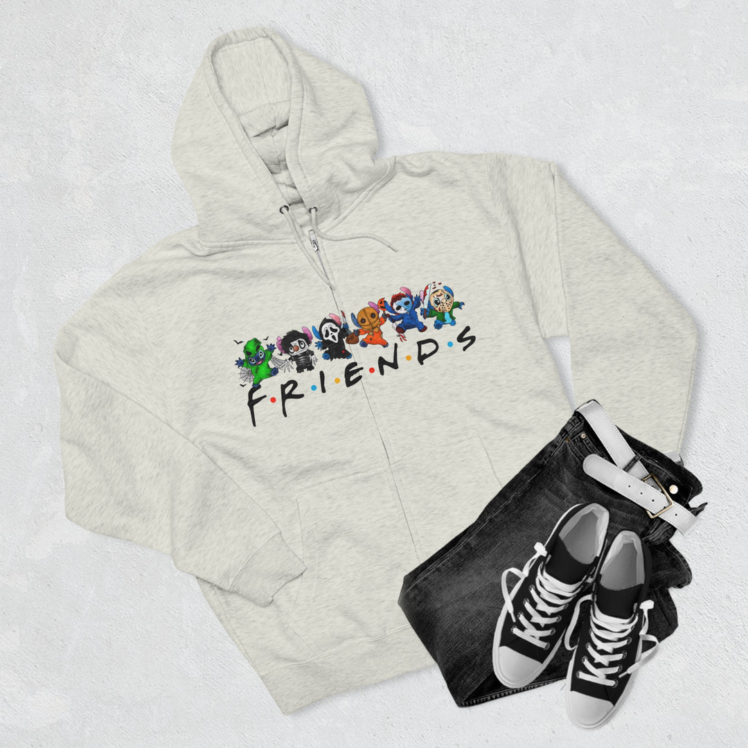 Friends-Unisex Premium Full Zip Hoodie