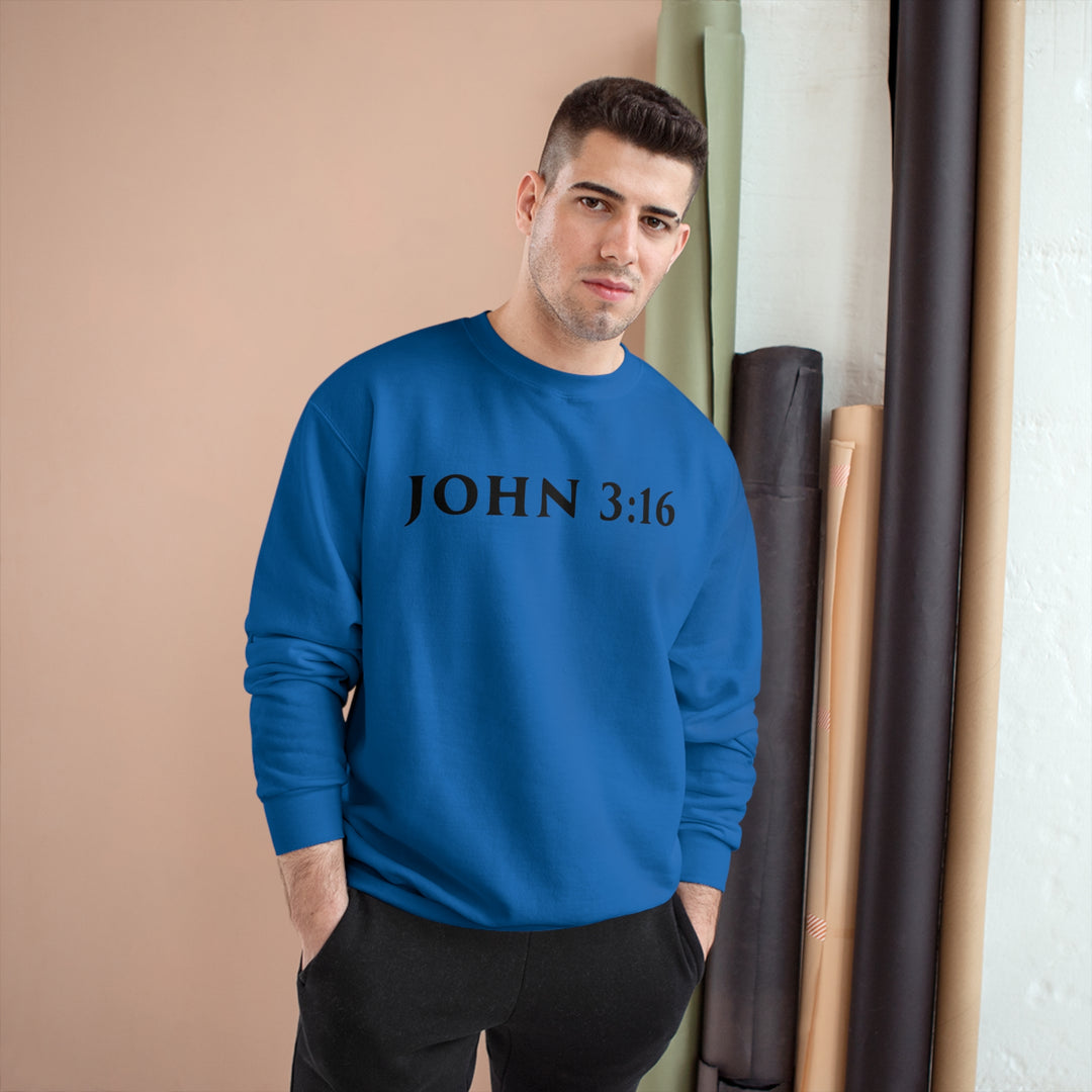 JOHN 3:16-Champion Sweatshirt